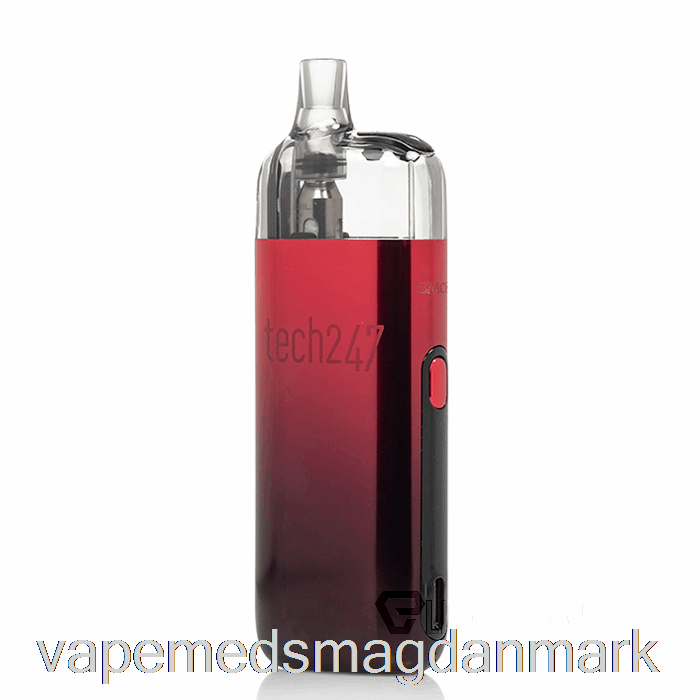 Vape Juice Smok Tech247 30w Pod Kit Rød Sort